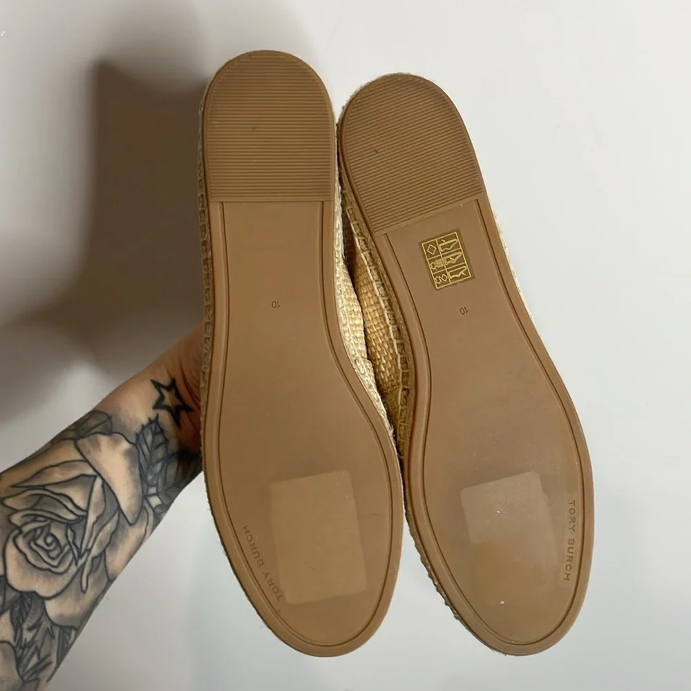 Tory Burch | Women’s Raffia Floral Fruit Basket Espadrilles Size 10 New in box